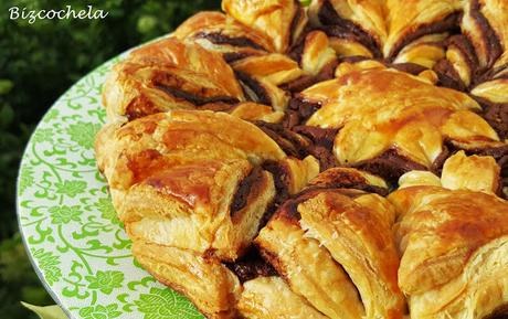 ESTRELLA DE HOJALDRE Y CHOCOLATE