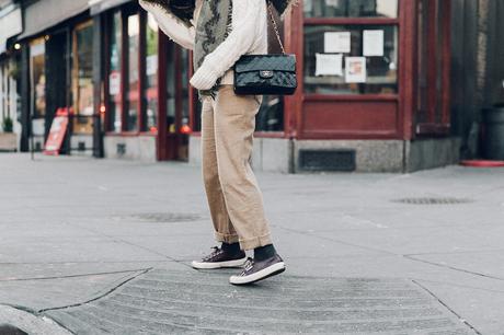 Bleecker St New_York-NYC-Collage_Vintage-Aritzia-Scarf-Masculine_Trousers-Superga_Sneakers-Outfit-Look_of_the_Day-Street_Style-48