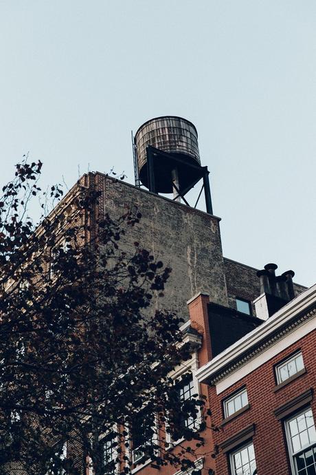Bleecker St New_York-NYC-Collage_Vintage-Aritzia-Scarf-Masculine_Trousers-Superga_Sneakers-Outfit-Look_of_the_Day-Street_Style-7