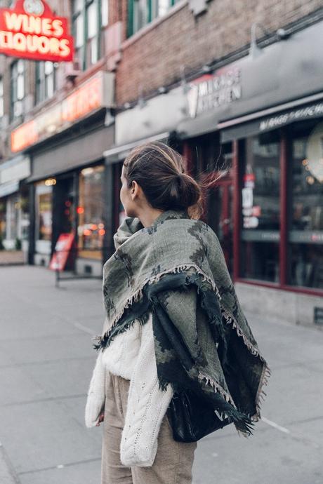 Bleecker St New_York-NYC-Collage_Vintage-Aritzia-Scarf-Masculine_Trousers-Superga_Sneakers-Outfit-Look_of_the_Day-Street_Style-14