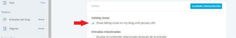 Cómo añadir nieve a tu blog de WordPress.com wordpress configuración nieve