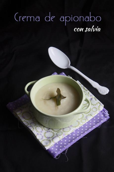 Crema de apionabo con salvia Crema de apionabo con salvia