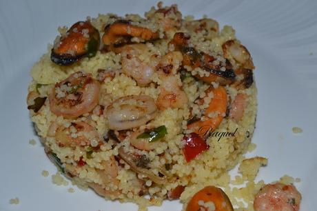 Cous Cous con Gambas y Mejillones