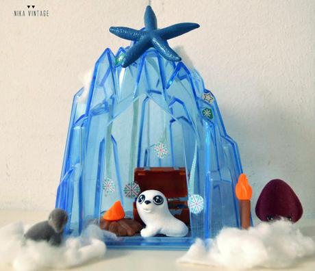 diy navideño diorama: como hacer un pequeño mundo de hielo de una manera facil