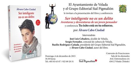 Presentación de mi libro y conferencia en Velada (Toledo)