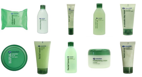 BOOTS Essentials, línea pepino BOOTS Essentials, línea pepino