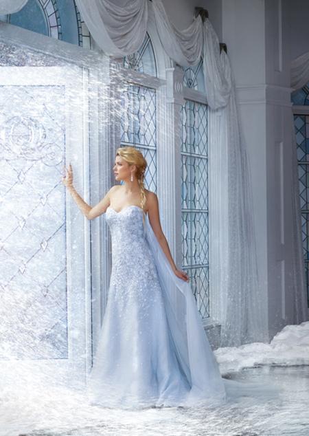 Novias como Princesas Disney, colección 2015 Modelo Elsa Disney Bridal 2