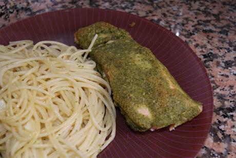 Salmón al pesto Salmón al pesto
