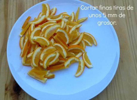Manera de confitar naranjas y limones. finas