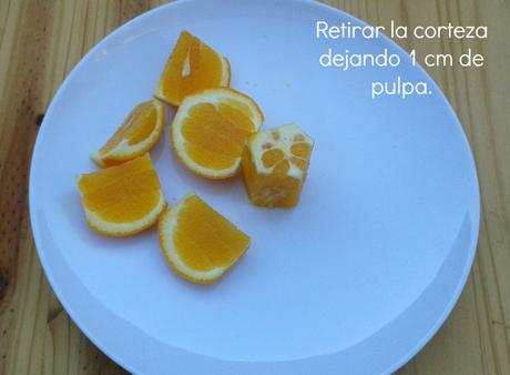 Manera de confitar naranjas y limones. cortezas 2