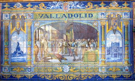 Los bancos de la Plaza de España (53): Valladolid. Los bancos de la Plaza de España (53): Valladolid.