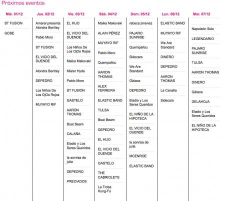 agenda-conciertos-gps Agenda musical del circuito GPS