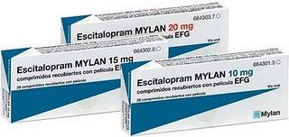 Escitalopram Mylan 10 mg, 15 mg y 20 mg comprimidos EFG, nuevos lanzamientos en el área de SNC