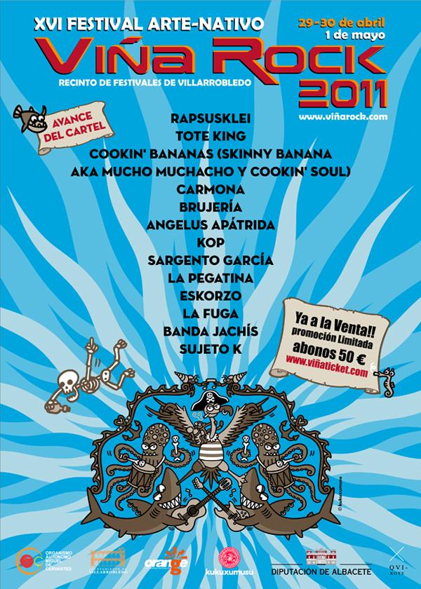Viñarock 2011 – Avance de cartel y oferta abonos a 50€ Viñarock 2011 – Avance de cartel y oferta abonos a 50€