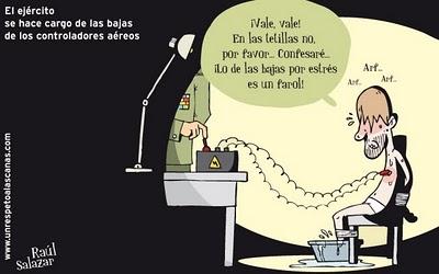 Controladores aéreos, militarizados. Controladores aéreos, militarizados.