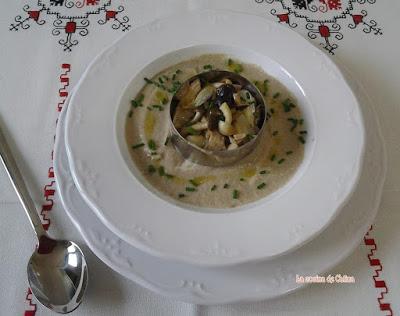 Crema de castañas y hongos Crema de castañas y hongos