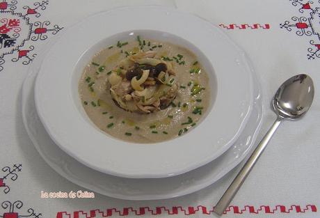Crema de castañas y hongos Crema de castañas y hongos