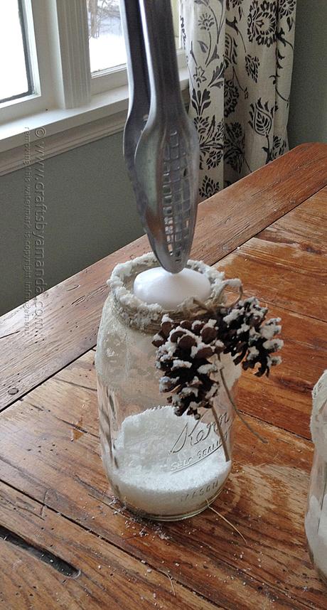 LOW COST DIY: dos portavelas navideños hechos con tarros de cristal LOW COST DIY: dos portavelas navideños hechos con tarros de cristal