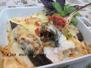 PIMIENTOS GRATINADOS RELLENOS DE CHORIZO PIMIENTOS GRATINADOS RELLENOS DE CHORIZO