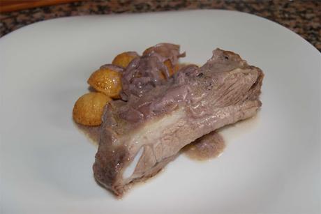 Costillas a la crema de vino tinto Costillas a la crema de vino tinto