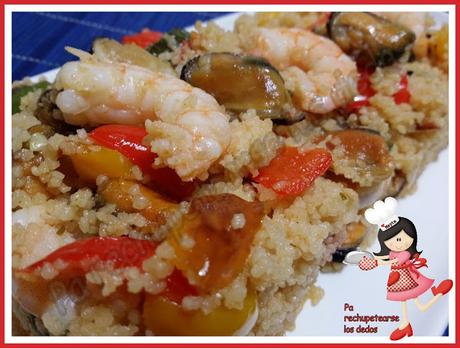 * Cous Cous con gamba y mejillones (tradicional)