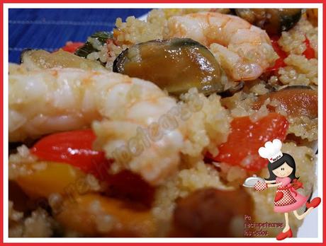 * Cous Cous con gamba y mejillones (tradicional)