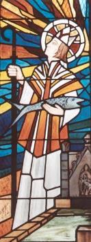 San Corentin y el pez regenerable. San Corentin y el pez regenerable.