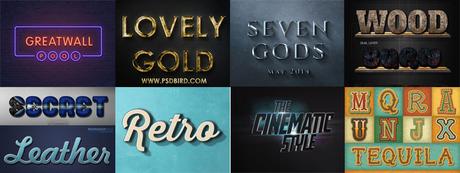 Más de 35 estilos de texto gratuitos para photoshop Más de 35 estilos de texto gratuitos para photoshop