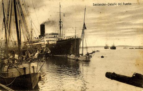 El vapor CRISTÓBAL COLÓN en el Puerto de Santander