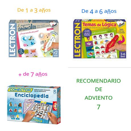 Ideas para regalar a niños. Recomendario de adviento. Días 7 a 12.