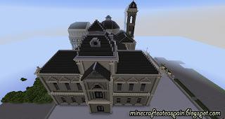 Réplica Minecraft del Ayuntamiento de Donosti, España.