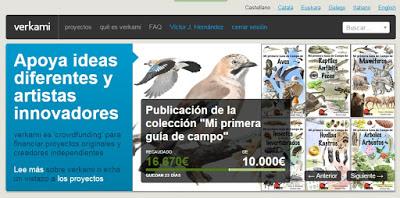 Verkami destaca nuestro proyecto para publicar Colección primera Guía Campo