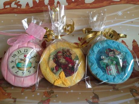 Galletas de Navidad con papel de azucar