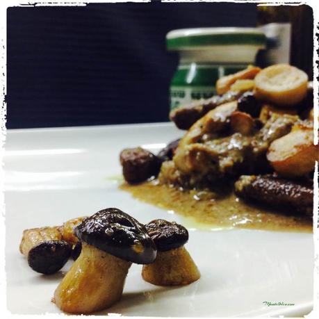 Hígado en salsa con setas salteadas Hígado en salsa con setas salteadas 3