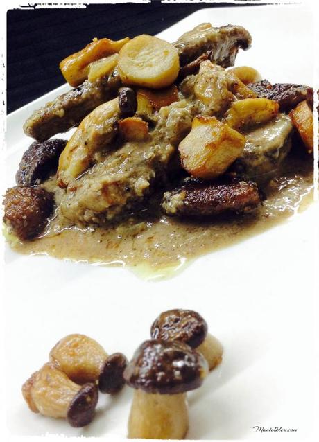 Hígado en salsa con setas salteadas Higados en salsa con setas salteadas 3