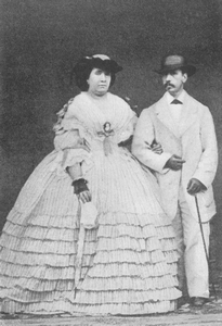 Isabel II y su marido, Francisco de Asís de Borbón