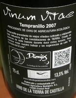 Vinum Vitae Tinto Crianza 2007, de Bodegas Dionisos Vinum Vitae Tinto Crianza 2007, de Bodegas Dionisos
