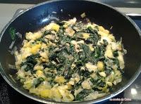 Quiché de queso, secreto ibérico y espinacas Quiché de queso, secreto ibérico y espinacas