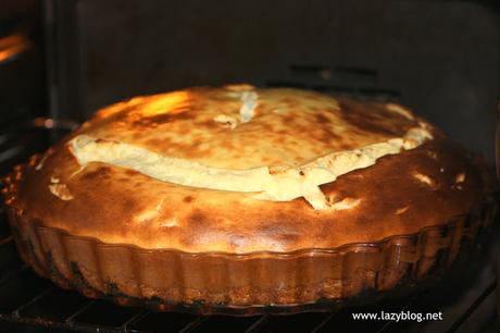 Tarta de queso al horno. Receta sencilla de postre