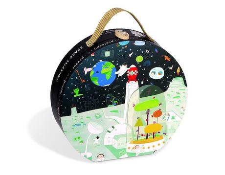 6 regalos de Navidad para niños de 2 a 6 años Puzzle Janod 100 piezas espacio