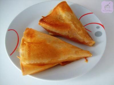 Crujientes de pera y caramelo de mantequilla salada Crujientes de pera y caramelo de mantequilla salada