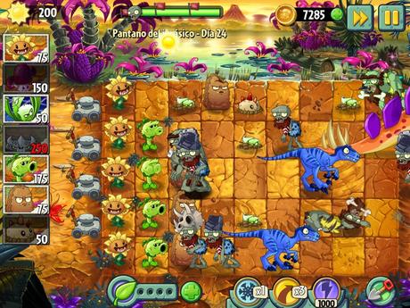 La Navidad llega a Plants vs Zombies Pantano del Jurásico Plants vs Zombies