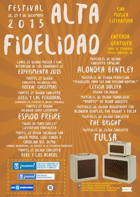 Alondra Bentley, The Bright y Tulsa, gratis este mes en Madrid en el Festival Alta Fidelidad 2015
