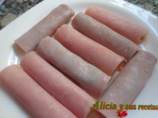 ROLLITOS DE JAMÓN COCIDO