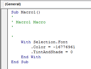 El Código de la Grabadora de Macros El Código de la Grabadora de Macros