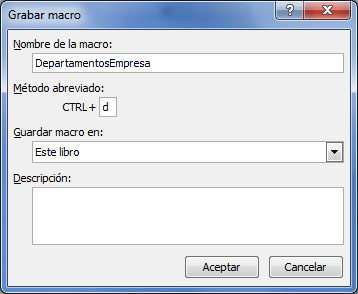 Crear una Macro en Excel