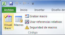 El Editor de Visual Basic