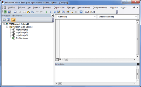 El Editor de Visual Basic