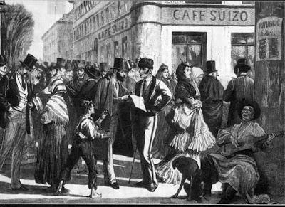 La Puerta del Sol y los cafés de tertulias. La Puerta del Sol y los cafés de tertulias.