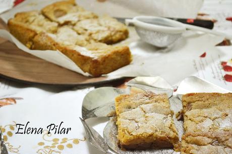 Blondies con caramelos toffee para desearos una dulce y muy feliz Navidad